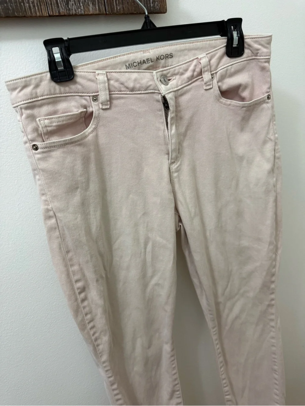 Michael Kors Women's Pale Blush Skinny Jeans